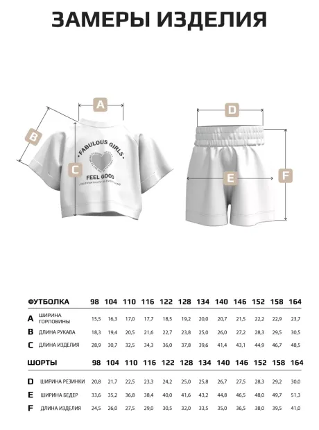 Костюм детский футболка и шорты в сад