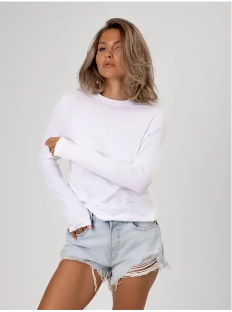 Лонгслив трикотажный классический хлопок