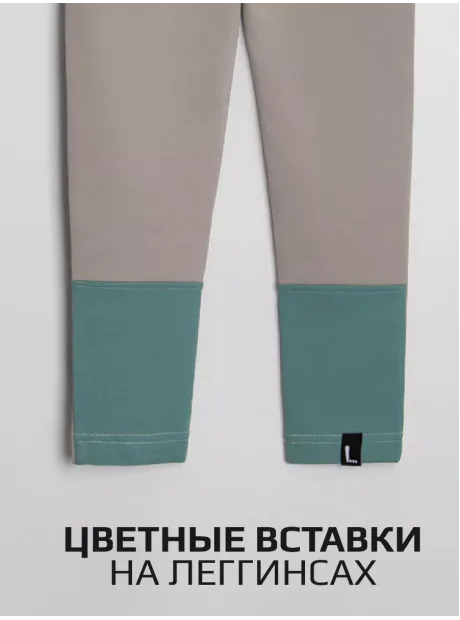 Костюм спортивный для девочки, футболка топ и лосины