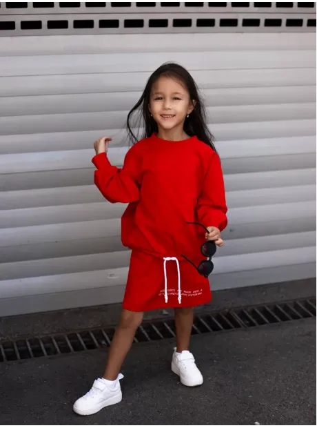 Костюм для девочек, толстовка и юбка