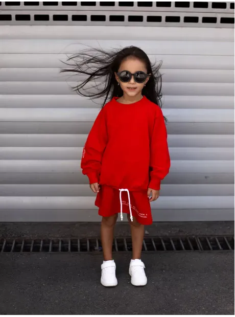 Костюм для девочек, толстовка и юбка