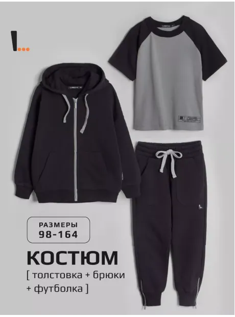 Костюм для мальчика, олимпийка футболка и брюки