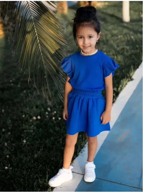 Костюм для девочки с юбкой