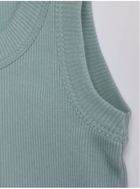 Серо-зеленая майка для мальчика 100% хлопок