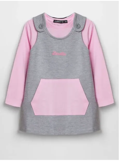 Костюм для девочки на осень, лонгслив и сарафан