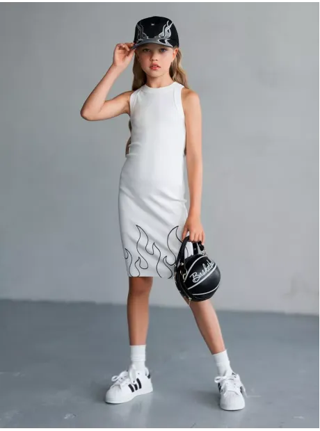 Белое платье в сад для девочки