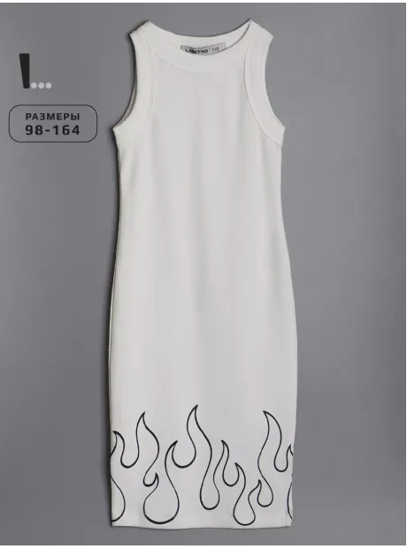 Белое платье в сад для девочки