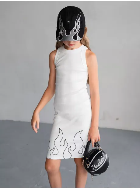 Белое платье в сад для девочки