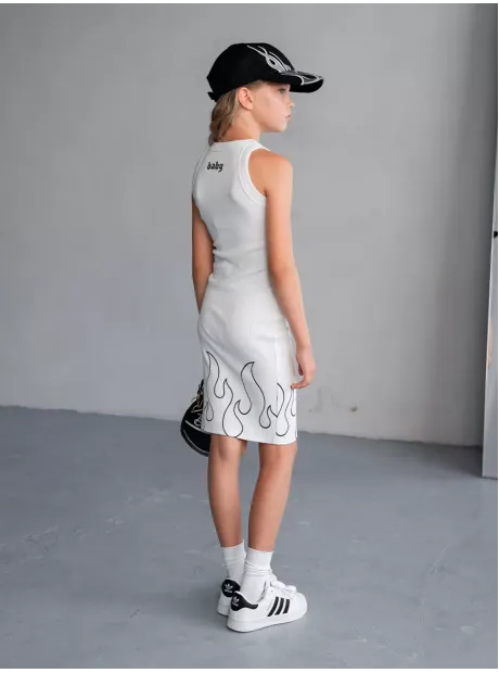 Белое платье в сад для девочки