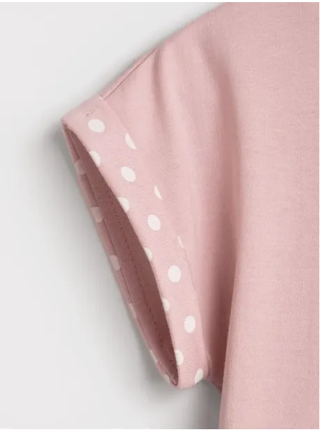 Платье оверсайз в сад с коротким рукавом