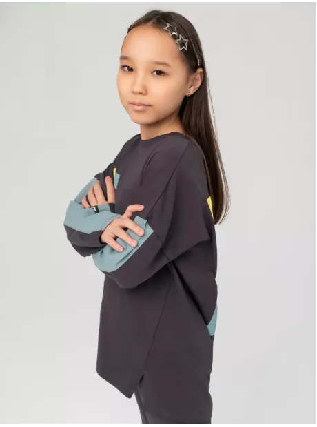 Костюм для девочки, лонгслив и брюки клеш