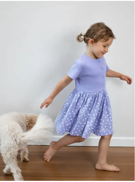 Платье в сад с коротким рукавом для детей