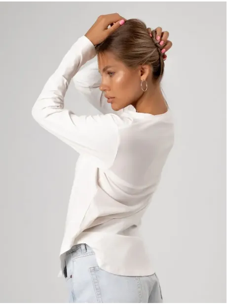 Лонгслив базовый трикотажный оверсайз