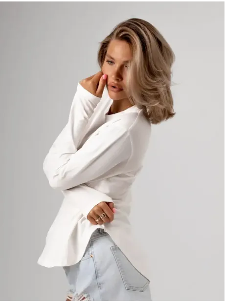 Лонгслив базовый трикотажный оверсайз