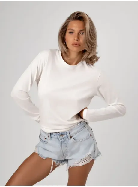 Лонгслив базовый трикотажный оверсайз