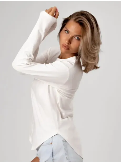 Лонгслив базовый трикотажный оверсайз