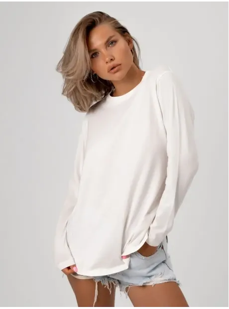 Лонгслив базовый трикотажный оверсайз