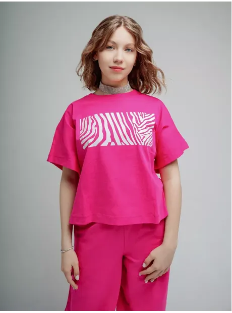 Костюм для девочек, футболка и брюки палаццо