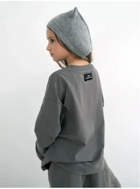 Серый спортивный костюм варенка для девочки
