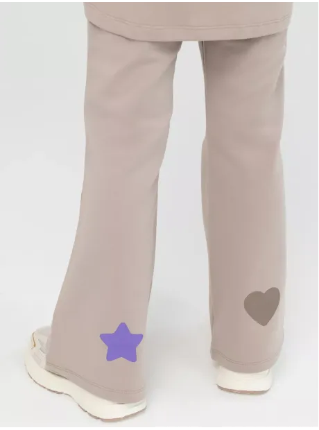 Костюм для девочки, лонгслив и брюки клеш