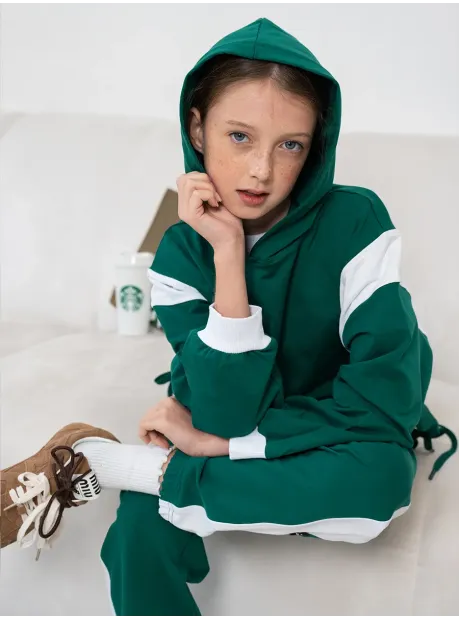 Костюм для девочки, худи,брюки,футболка