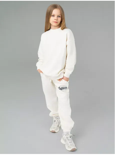 Белый спортивный костюм для девочек