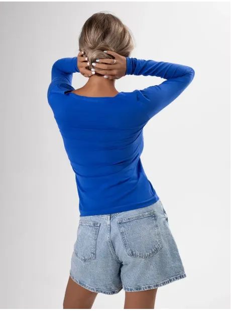 Лонгслив облегающий трикотажный