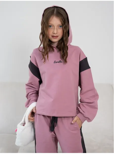 Спортивный розовый костюм для девочки