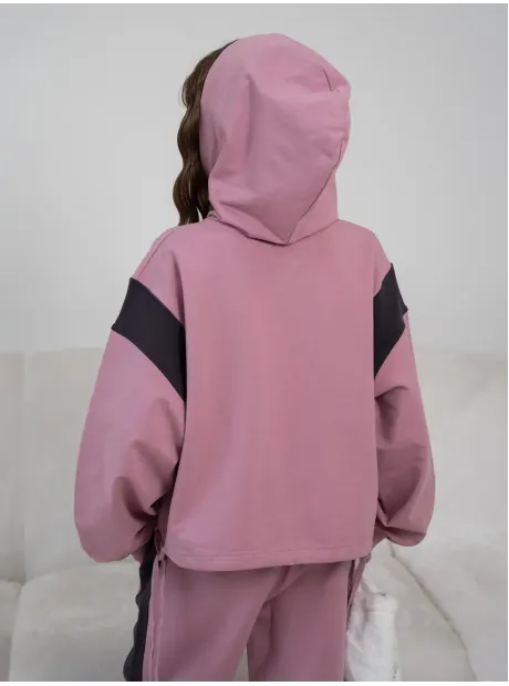 Спортивный розовый костюм для девочки