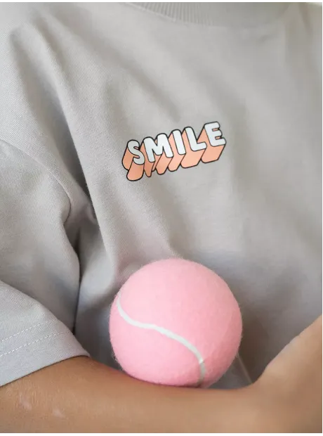 Футболка детская оверсайз с принтом трикотажная