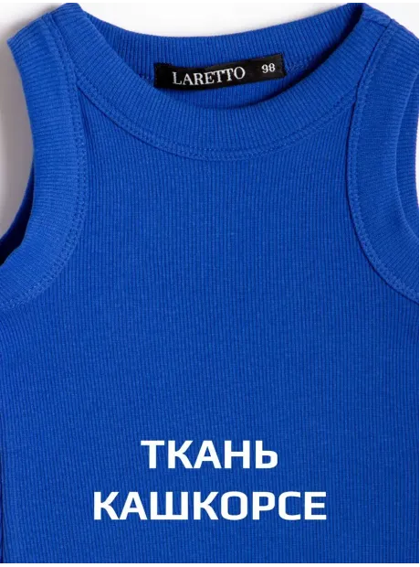 Синее платье в сад для девочки