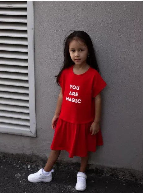 Платье детское трикотажное повседневное в садик