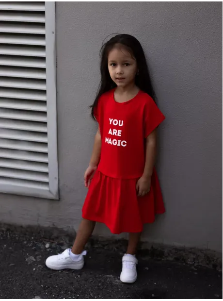 Платье детское трикотажное повседневное в садик