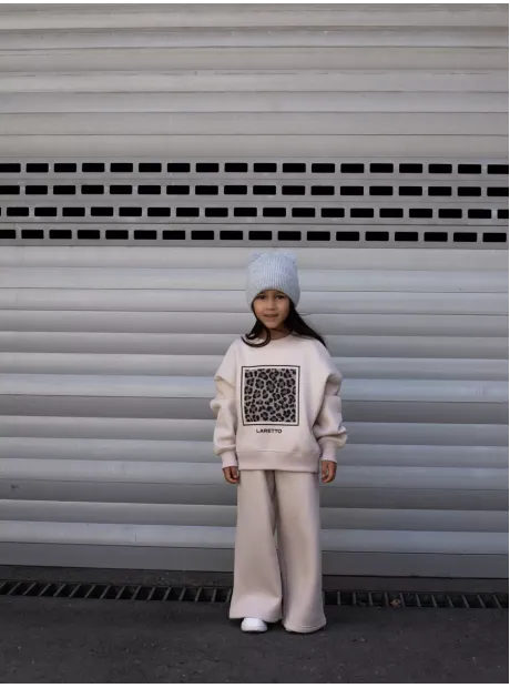 Костюм спортивный для девочек, свитшот и брюки