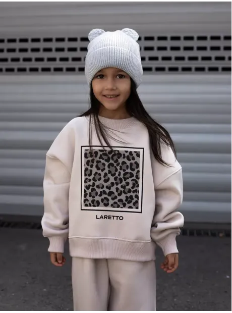 Костюм спортивный для девочек, свитшот и брюки