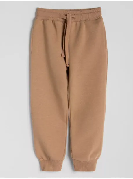 Бежевый спортивный костюм для мальчика на молнии