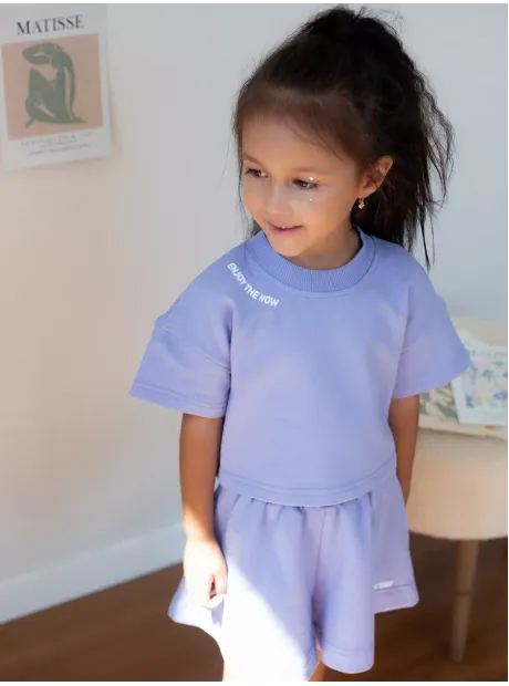 Костюм для девочки, футболка и шорты