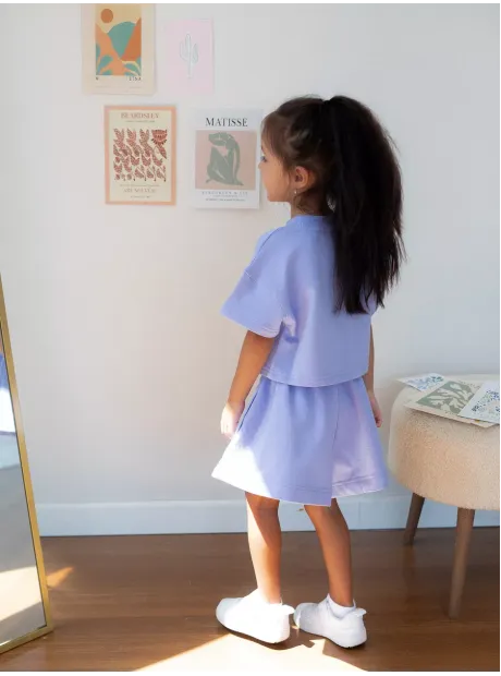 Костюм для девочки, футболка и шорты