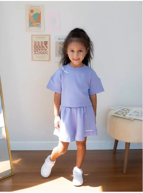 Костюм для девочки, футболка и шорты