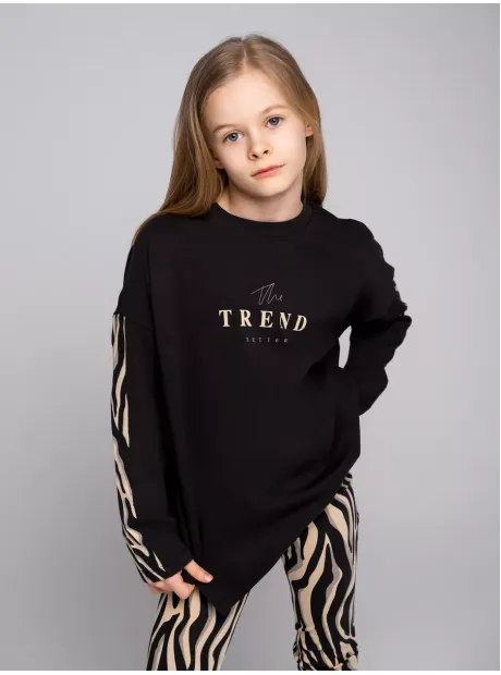 Черный спортивный костюм для девочки