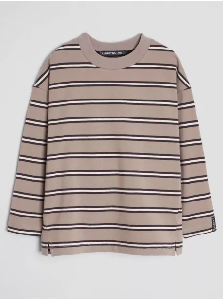 Лонгслив детский оверсайз в полоску