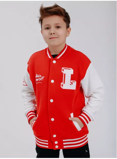 Красный бомбер для мальчика