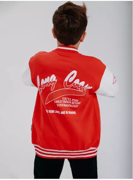 Красный бомбер для мальчика