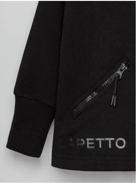 Черная толстовка на молнии для мальчика