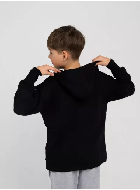 Черная толстовка на молнии для мальчика