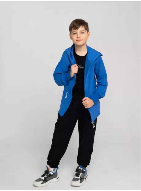 Синяя толстовка на молнии для мальчика
