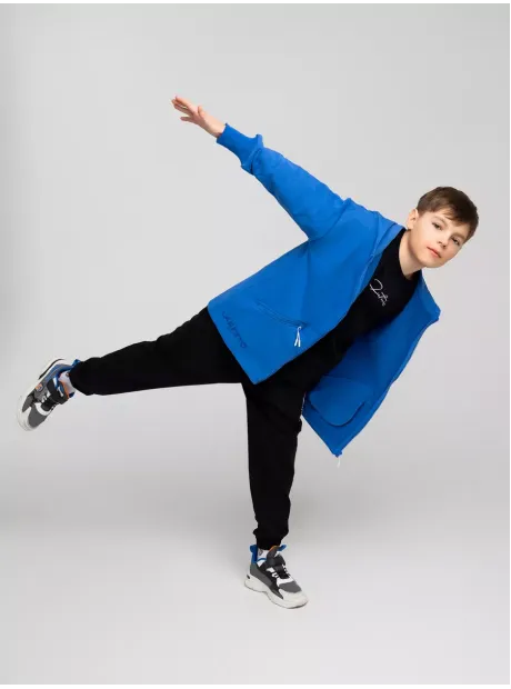 Синяя толстовка на молнии для мальчика