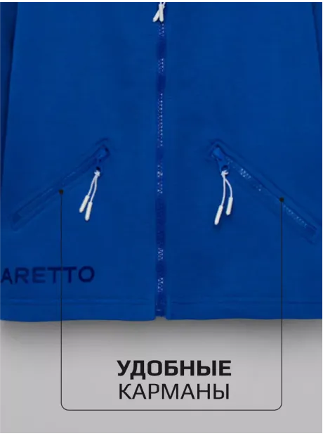 Синяя толстовка на молнии для мальчика