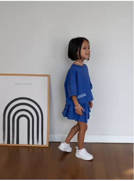 Костюм летний трикотажный футболка и юбка шорты