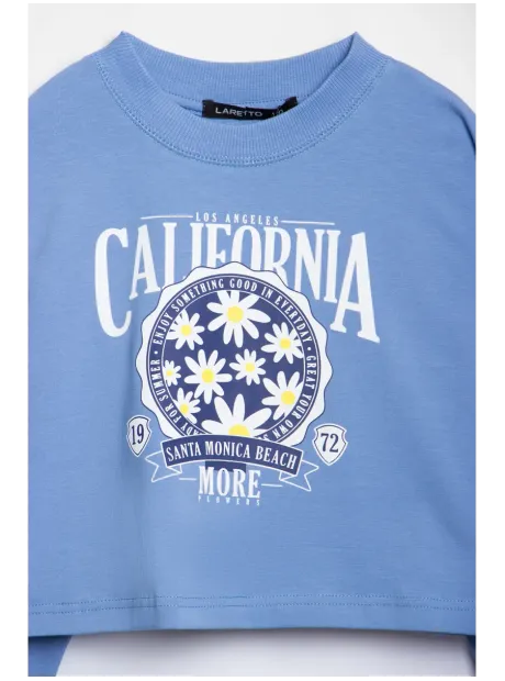 Голубой костюм для девочки в садик